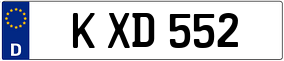 Trailer License Plate